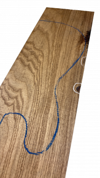 Body Swamp Ash, grainmatched, Caramel, 47mm, Unique Piece #132